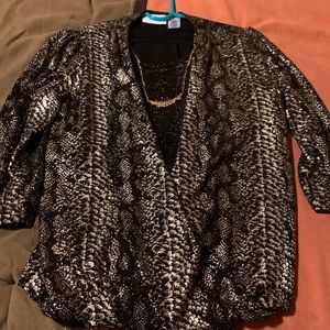 Alfred Dunn top and Olivia & Grace skirt